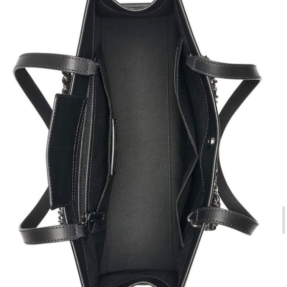 Karl Lagerfeld Paris Savoie Monagram Leather Tote Nwt - Picture 2 of 11